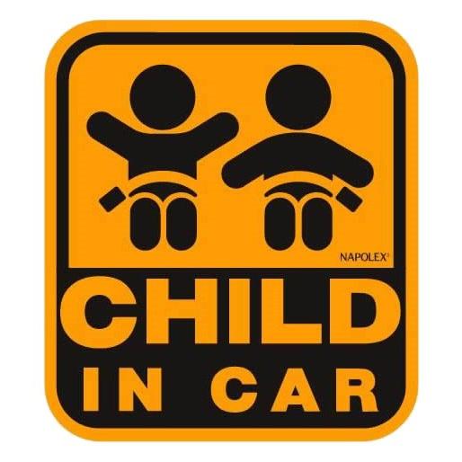 高知インター店 チャイルドシート用品 Sf 33 セーフティーサインマグネットステッカー Child In Car ナポレックス ベビー 子ども セーフティグッズ カー用品 ゆうパケット Baby Columbiatools Com