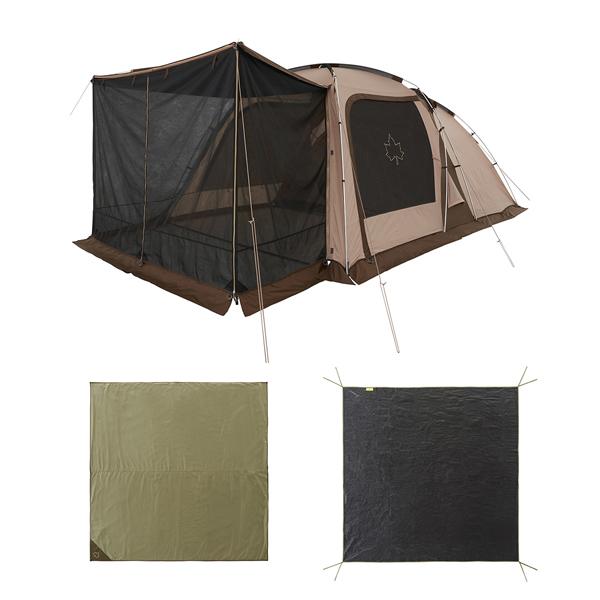 正規品 テント 4人用 6人用 Tradcanvas 3ルームテントセット ロゴス