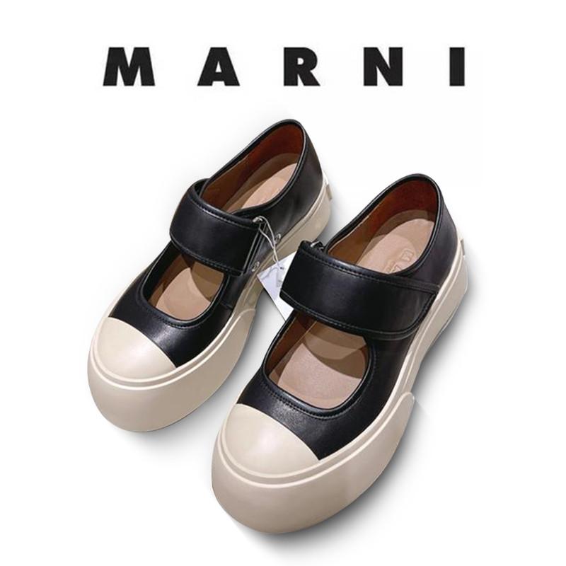 MARNI ブラック メリージェーン シューズ 【公式通販】