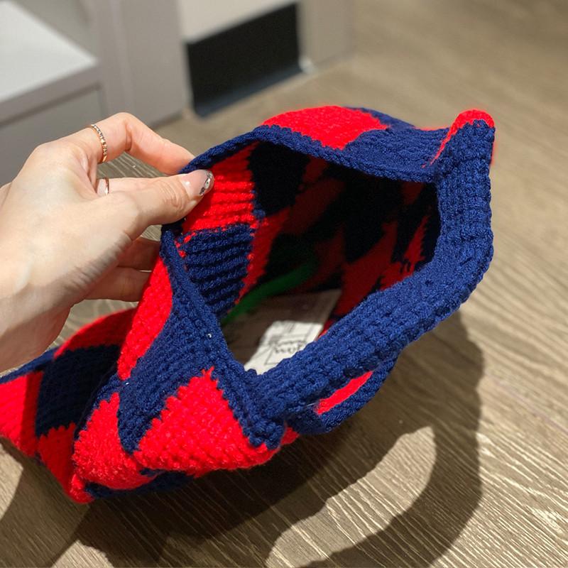 MARNI マルニ マーケット スモールニットバック ダイアモンド グレー MARNI MARKET DIAMOND テックウールミニバッグ | Marni