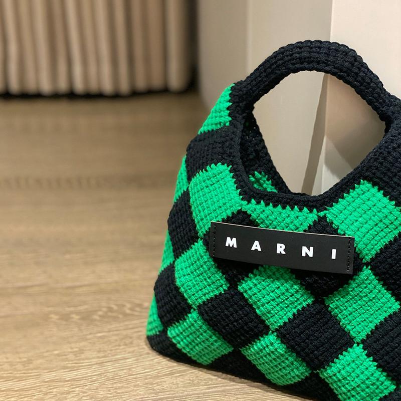 MARNI(マルニ) グリーン テックウール MARNI MARKET DIAMOND ミニ