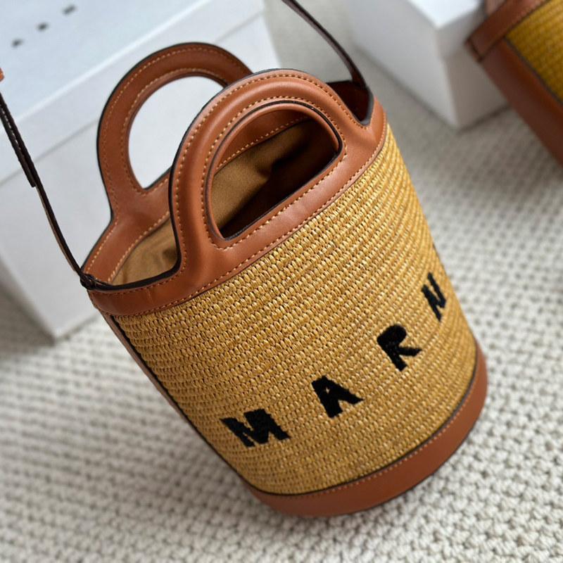マルニ MARNI バケットバッグ 2WAY TROPICALIA ブラウン 【公式通販】