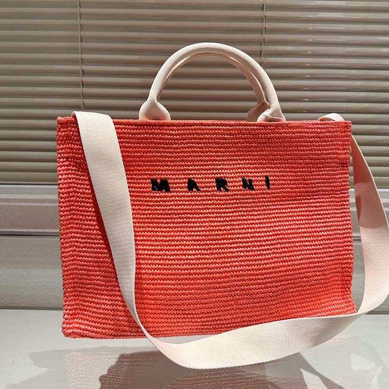 MARNI(マルニ) かごバッグ SMALL TOTE レディース ロゴ刺繍 ロゴ MARNI(マルニ) かごバッグ SMALL TOTE レディース ロゴ刺繍 ロゴ