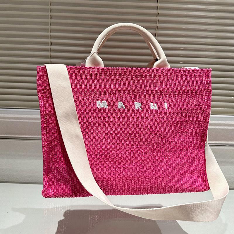 MARNI(マルニ) かごバッグ SMALL TOTE レディース ロゴ刺繍 ロゴ MARNI(マルニ) かごバッグ SMALL TOTE レディース ロゴ刺繍 ロゴ