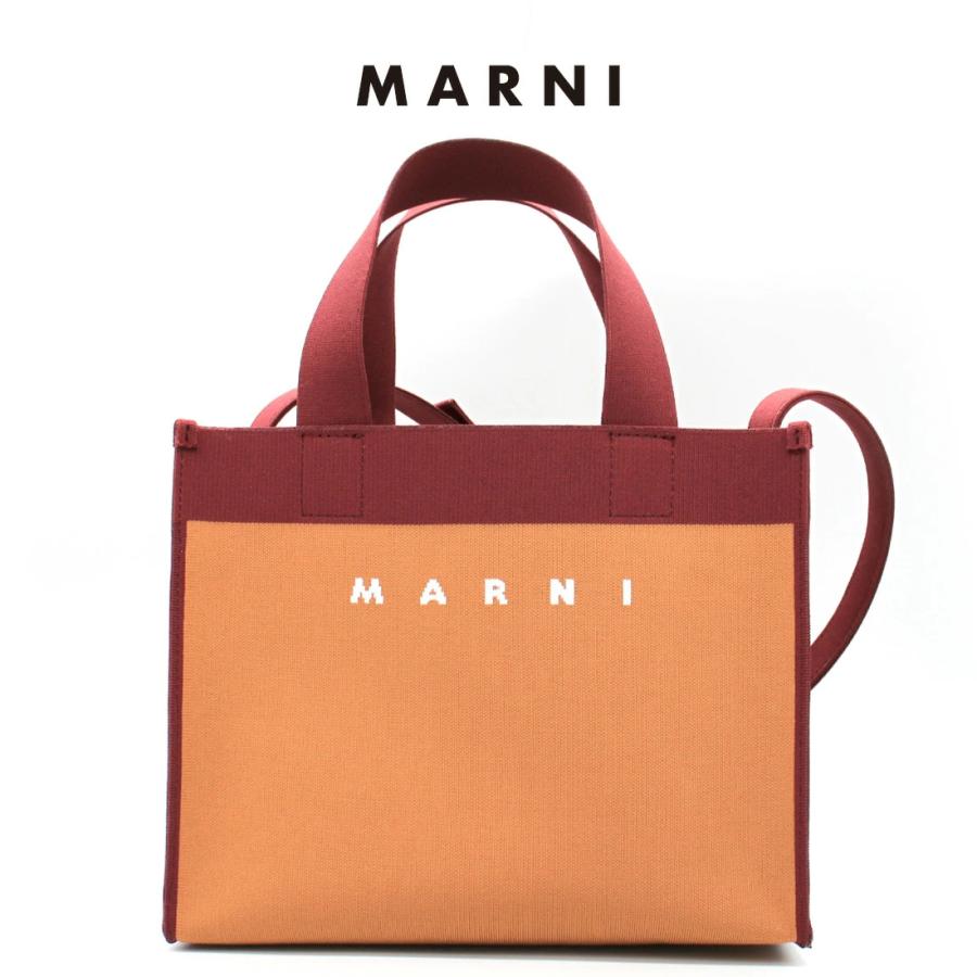 MARNI マルニ ジャカード スモール ショッピングバッグ