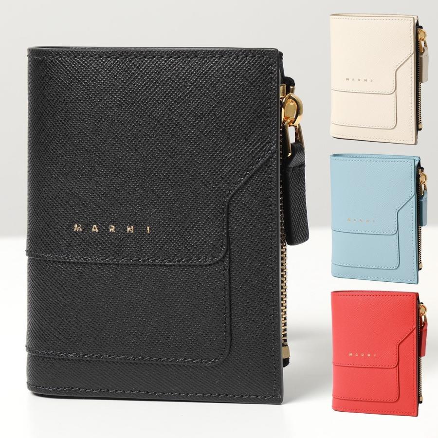 【MARNI 】送関込み☆MARNI ロゴ レザー 二つ折り財布 楽天市場】MARNI マルニ 二つ折り財布 PFMI0098U0 P6533