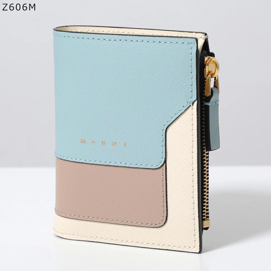 MARNI マルニ 二つ折り財布 レディース サフィアーノレザー