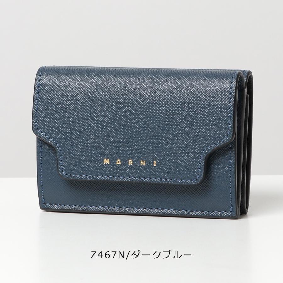 正規品　マルニ　MARNI 三つ折り　トリフォールド　ミニ　財布　ウォレット MARNI マルニ PFMO0105Q0 P5298 三つ折り財布 TRIFOLD