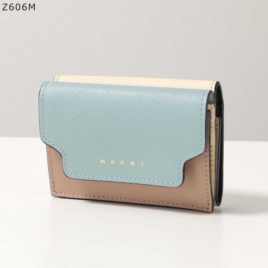 MARNI マルニ 三つ折り財布 レザー トリフォールドウォレット コイン  
