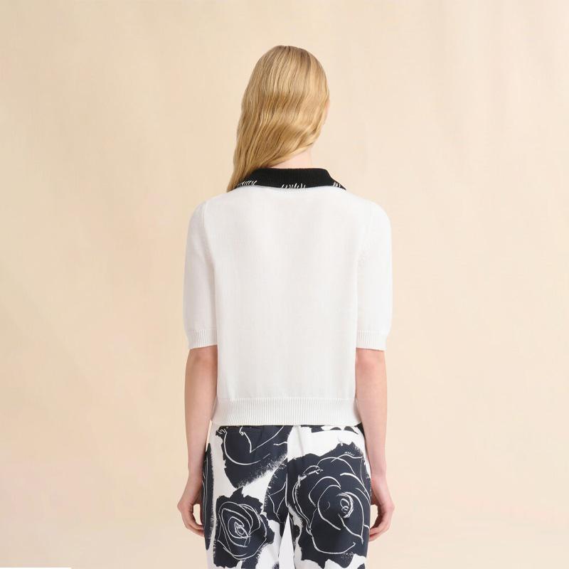 MARNI（マルニ） ホワイト コットン製 ポロシャツ マルニシンボル入り