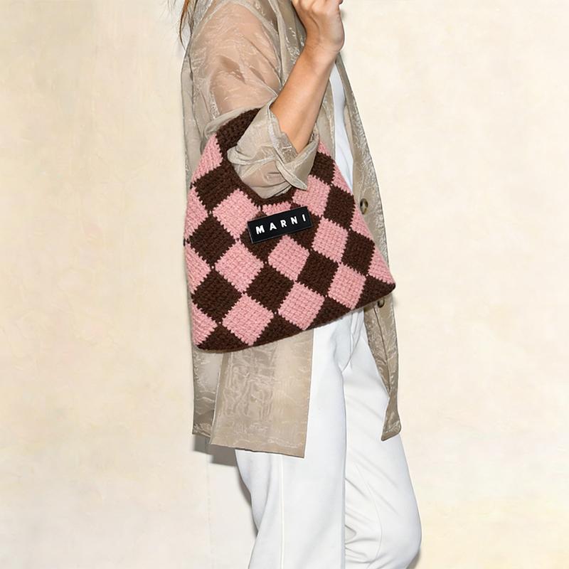 MARNI MARKET マルニ ピンク マルニマーケット テックウール ミニ