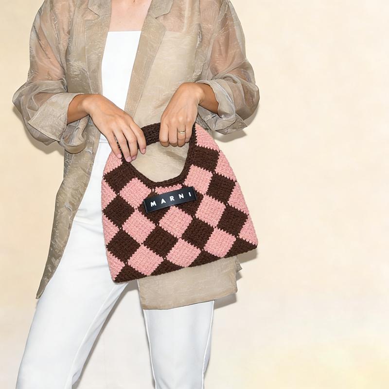 MARNI MARKET マルニ ピンク マルニマーケット テックウール ミニ