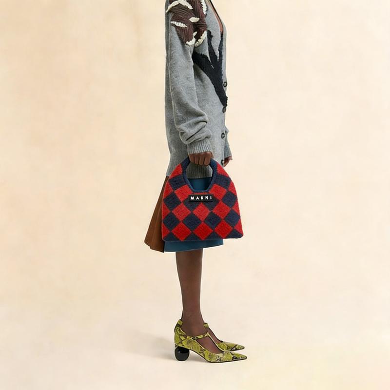 MARNI MARKET マルニ レッド マルニマーケット テックウール ミニ
