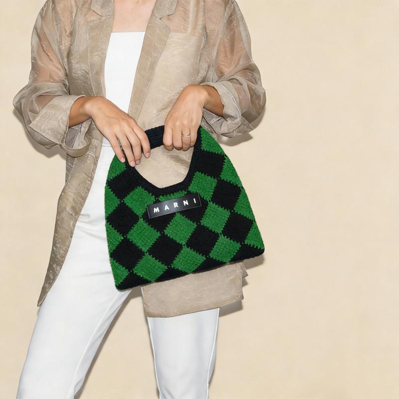 MARNI MARKET マルニ グリーン マルニマーケット テックウール ミニ