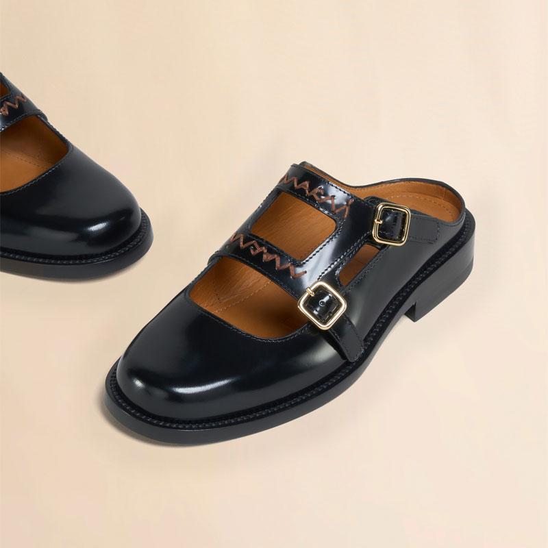 MARNI（マルニ） ブラック レザー製 Bambi 3.0 ローファー ダブル