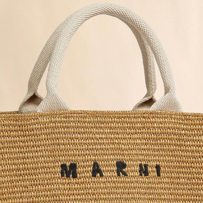 MARNI（マルニ） ブラウン ナチュラル トートバッグスモール