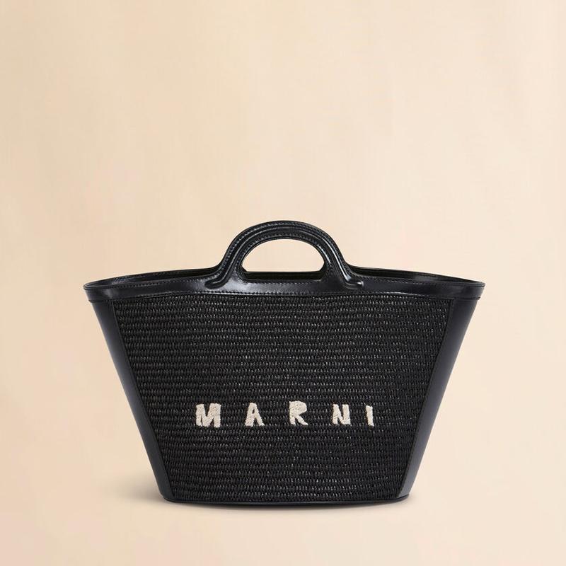 MARNI マルニ tropicalia Sサイズ　レザー　ブラック MARNI（マルニ） ブラック ショルダーバッグ ハンドバッグ レザー 本革