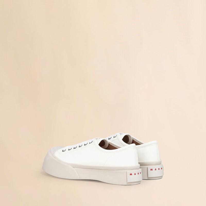 MARNI（マルニ） ホワイト ナッパレザー PABLOレースアップスニーカー