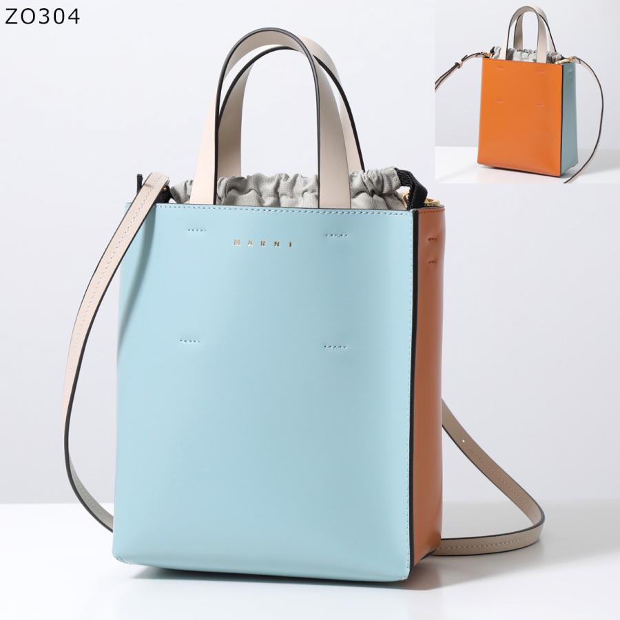 MARNI マルニ　トートバッグ　ラフィア　2wayバッグ　ライトブルー MARNI マルニ トートバッグ ラフィア 2wayバッグ ライトブルー