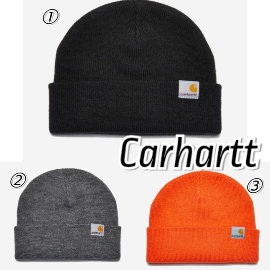 Carhartt カーハート Stratus ビーニー ニット帽 黒 グレー オレンジ メンズ D2243 Pinnaヤフーショップ 通販 Yahoo ショッピング