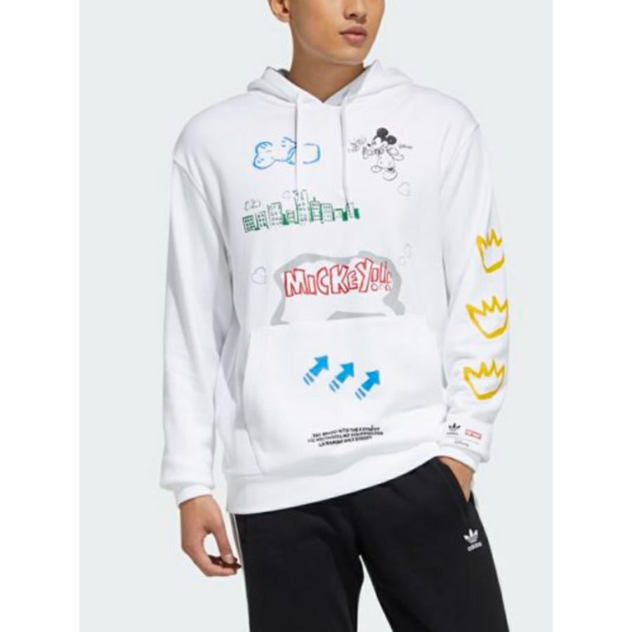 Adidas アディダス ミッキー コラボ フーディー 白 H091 メンズ D2340 Pinnaヤフーショップ 通販 Yahoo ショッピング