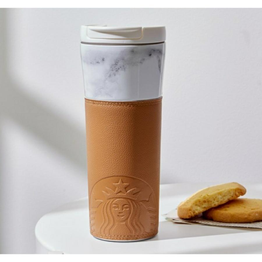 Starbucks スターバックス 韓国 マーブル タンブラー 白 473ml メンズ レディース