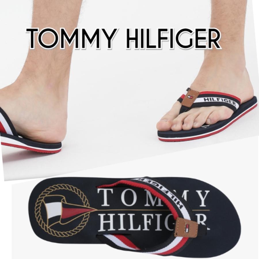 トミーヒルフィガー サンダル ストライプ ロゴ ビーチサンダル メンズ Tommy Hilfiger D2961 Pinnaヤフーショップ 通販 Yahoo ショッピング