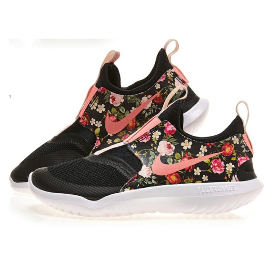 ナイキ 子供 花柄 スニーカー 黒 D296 Pinnaヤフーショップ 通販 Yahoo ショッピング