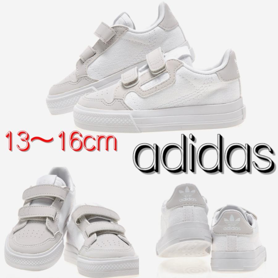 Adidas アディダス ベビー キッズ コンチネンタルバルク ベルクロスニーカー 白 男の子 女の子 Www News Gov Mv