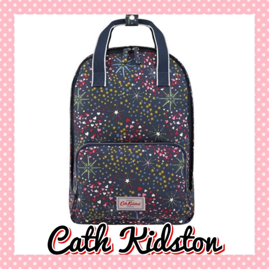 コンビニ受取対応商品 Cath Kidston キャスキッドソン 星 ハート バックパック 紺 レディース 全国宅配無料 Yalaphone Com