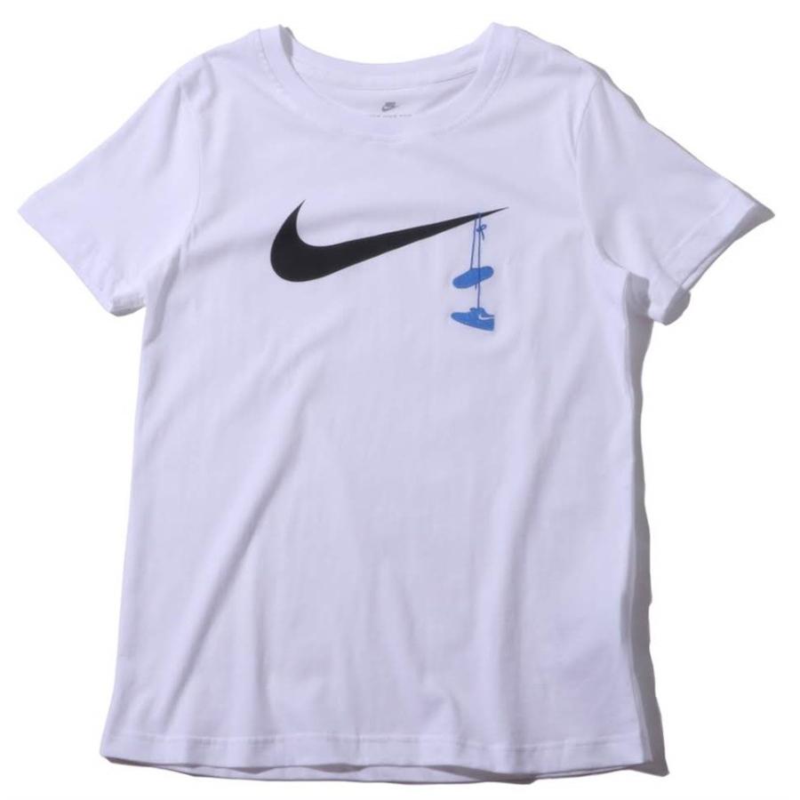 Nike ナイキ レディース ウェア トップス Tシャツ 刺繍 ビッグロゴ スウッシュ シューズ Tシャツ 010 ピノスポーツpinosports 通販 Yahoo ショッピング