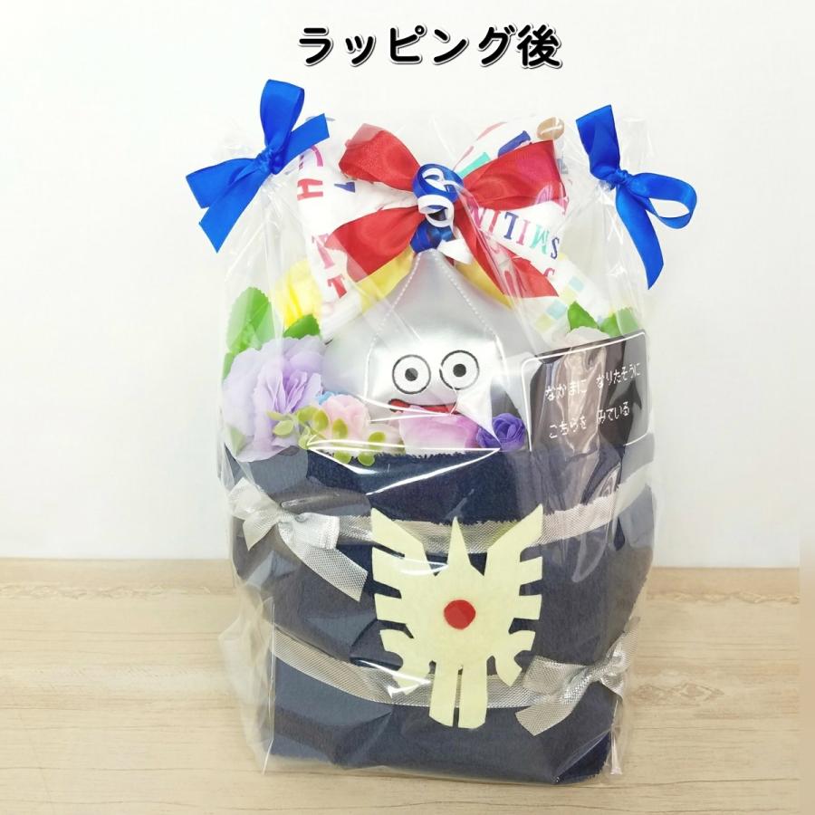 おむつケーキ　出産祝い　男の子　女の子　ドラクエ　オムツケーキ　メタルスライム　オムツ　赤ちゃん　プレゼント　ベビーギフト　双子