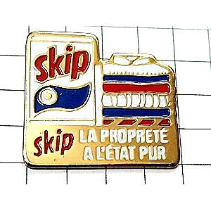 ピンバッジ・洗剤スキップ洗濯物◇フランス限定ピンズ◇レアな