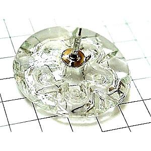 ピンバッジ・アンティークボタン透明◇フランス限定ピンズ◇レアな