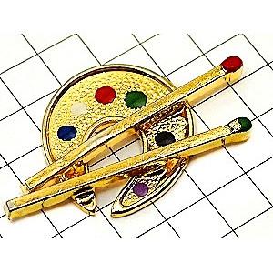ピンバッジ・絵の道具絵の具と筆◇フランス限定ピンズ◇レアな