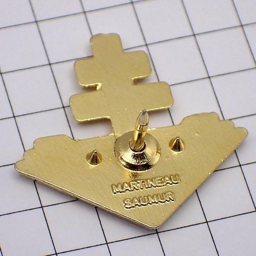 ピンバッジ・ドゴール将軍ロレーヌの十字フランス国旗 CROIX-DE
