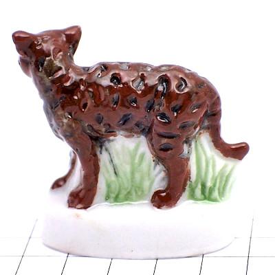 フェブ・カリフォルニアスパングルド猫の親子◇フランス限定フェーヴ