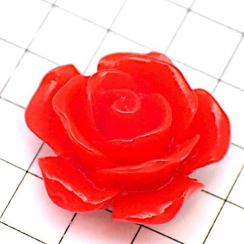 ピンバッジ◇レッド 赤色 真っ赤なバラの花 ばら ローズ 薔薇 ピンズ