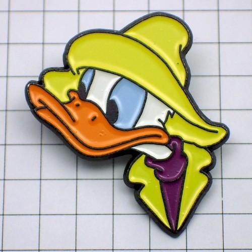 ピンバッジ・ドナルドダック黄色い帽子ディズニー◇フランス限定