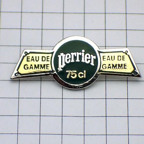 ピンバッジ・ペリエ水ミネラルウォーター飲み物◇フランス限定ピンズ