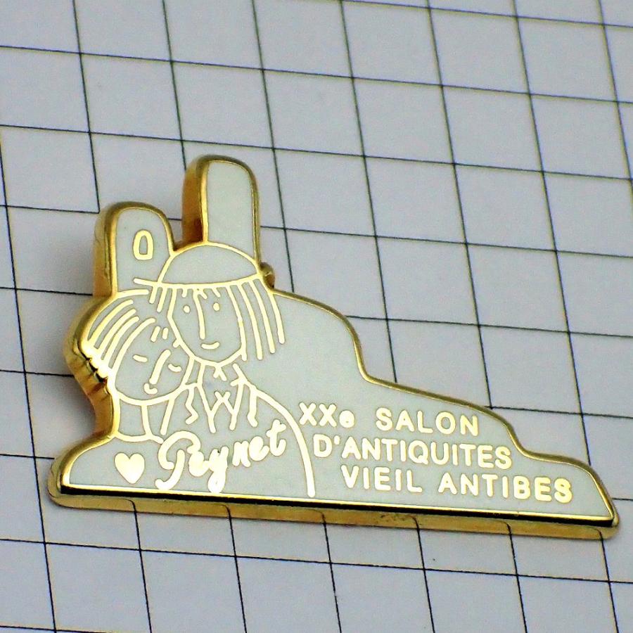 ピンバッジ・ペイネ画カップル二人◇フランス限定ピンズ◇レアな