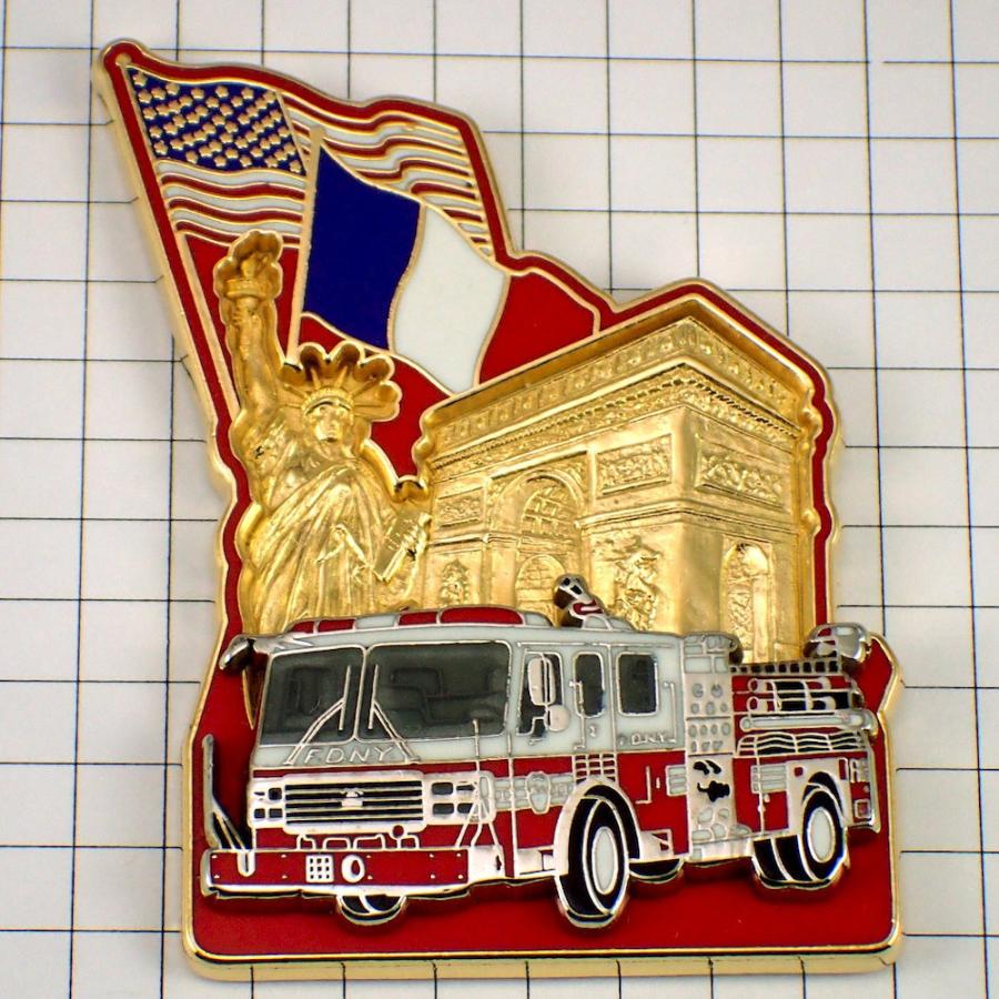 超新作 ピンバッジ 消防車フランス自由の女神や凱旋門アメリカ国旗 フランス限定ピンズ レアなヴィンテージものピンバッチ ビンテージおもちゃ Floridapace Gov