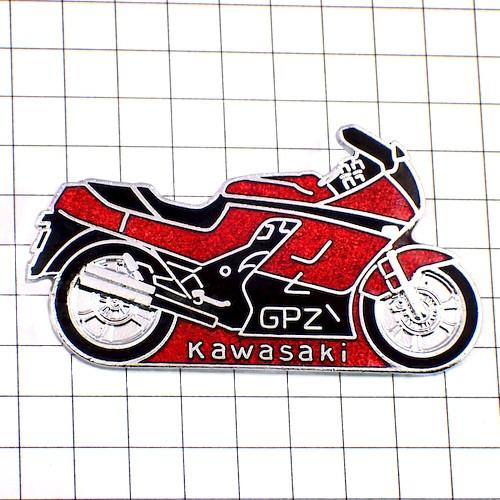 ピンバッジ・カワサキGPZ/バイク二輪 KAWASAKI JAPAN◇フランス限定