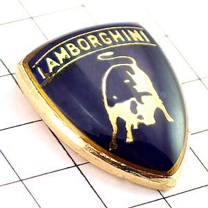 ピンバッジ・ランボルギーニ車エンブレム牛◇フランス限定ピンズ◇レア