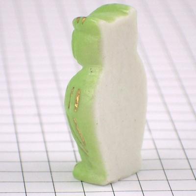 お洒落な小鳥　フェーブ　フェーブ　フランス　鳥　北欧 フェーブ 小鳥③ ピンクのオウム フランス製ミニチュア雑貨ガレット