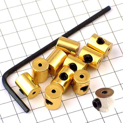 ピンバッジ の 留め具 しっかり留まるネジ式 キャッチ 10個で1セット