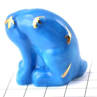 フェーブ・青いネコ身繕い猫◇フランス限定フェーヴ◇ガレットデロワ