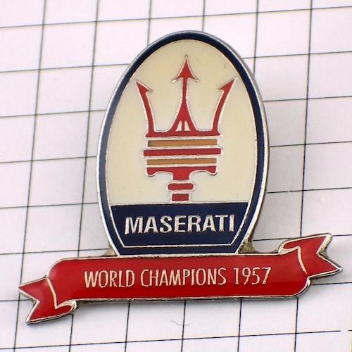 ピンバッジ・マセラッティ車エンブレムF1優勝 MASERATI ITALIA