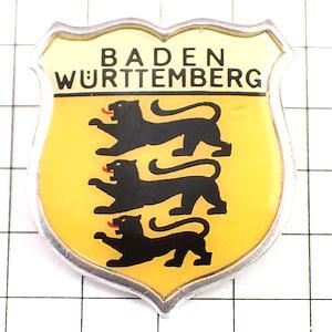 ピンバッジ・3頭のライオンの紋章◇フランス限定ピンズ◇レアな