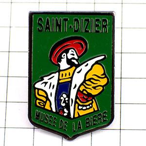 ピンバッジ・中世の男の紋章ビール博物館◇フランス限定ピンズ◇レアな